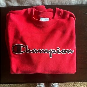 Champion Vibrant Red Crewneck
